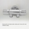 Copper Double Switch Outlet Angle Valve Toilet Bidet Shower Faucet
