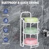 White 3-Tier Shower Soap Shampoo Bar Holder, Self Adhesive &