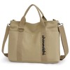 GOQUFOY Canvas Tote Bag for Women Work Satchel Bags Messenger