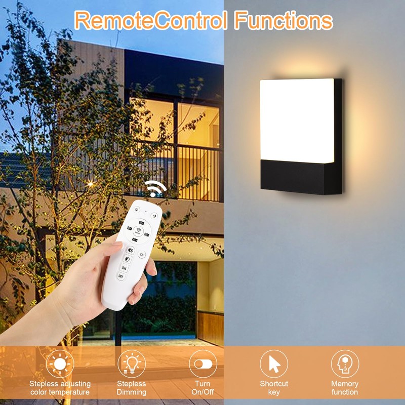 Lightsjoy 18W Outdoor Light Dimmable IP65 Waterproof Outdoor Lamp with