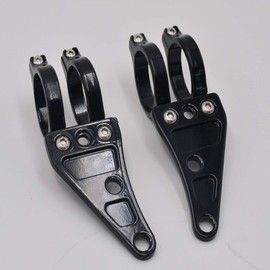 Motorcycle Black 39-41mm Turn Signal Clamps Headlight Mount Bracket Fork Ear Chopper Cafe Racer