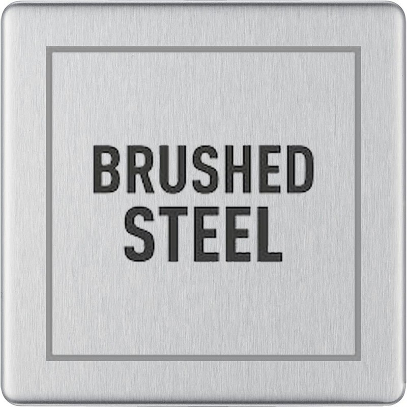 BG Electrical Screwless Flat Plate Single Co-Axial Socket