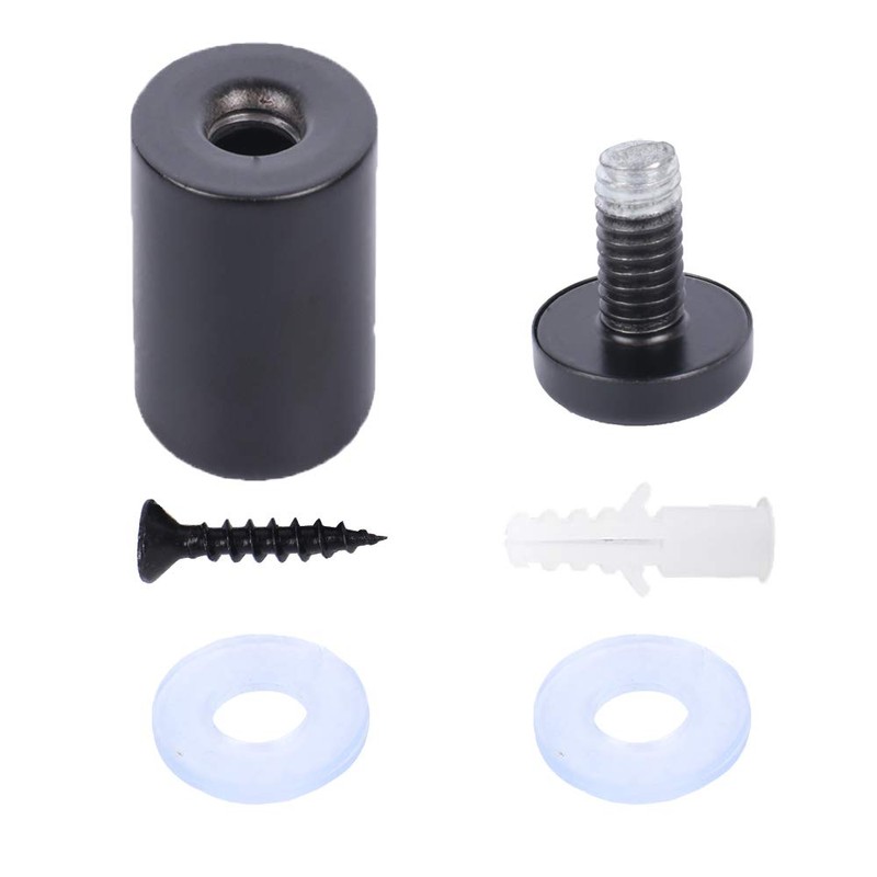 Osring 1 x 2 Inch Sign Standoff Mounting Hardware, Black