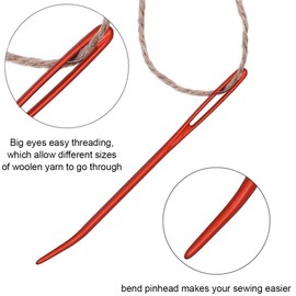 16 Pcs Large Eye Blunt Needles, Yarn Knitting Needles, Big Eye Darning Needle, Stitching Needles, Hand Sewing Needles, Wool Needles, for Crochet Projects