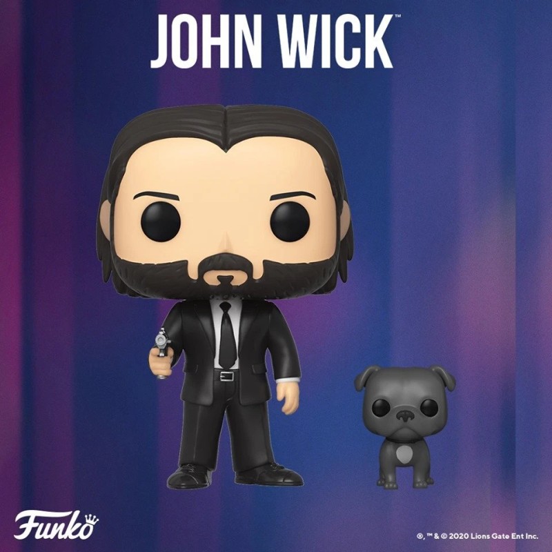 Funko Pop John Wick With Dog Buddy Keanu Reeves Vinyl
