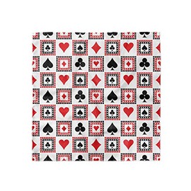 Ambesonne Casino Head Scarf, Playing Cards, Hair Wrap, 21" X 21"