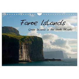 Faroe Islands/UK-Version (Wall Calendar 2026 DIN A4 Landscape), CALVENDO 12 Month Wall Calendar