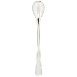 DELISH KITCHEN CC-1315 Pearl Metal Measuring Spoon, Silver, 4.3 inches (11 cm), Slightly Seasoned Spoon, Condiment Separation