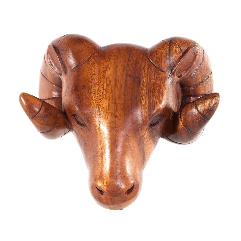 Windalf Wall Decoration RAM 20 cm Aries Hiking Trophy Viking