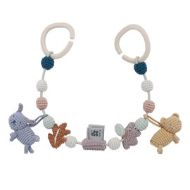 Sebra - Crochet Pram Chain - Daydream - Cotton - Multicoloured - Length 53 cm