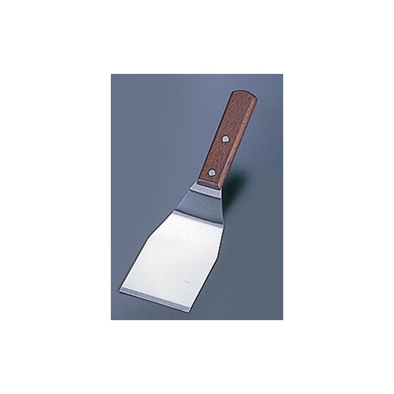 Endo Shoji Hamburger Spatula, Commercial Use, Main Body: 18-0 Stainless