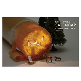 MINIATURE LIFE (2025.4-2026.3) April 2025 Desktop Calendar CL25-4541