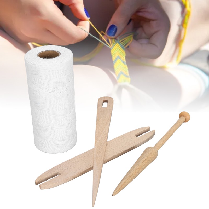 Loom Warp Thread Kit Portable Wear Resistance Pure Cotton Lightweight