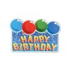 Glittered Happy Birthday Sign Party Accessory (1 count)