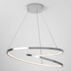 artika Salto 26W LED Modern Pendant Light Fixture, Chrome Finish