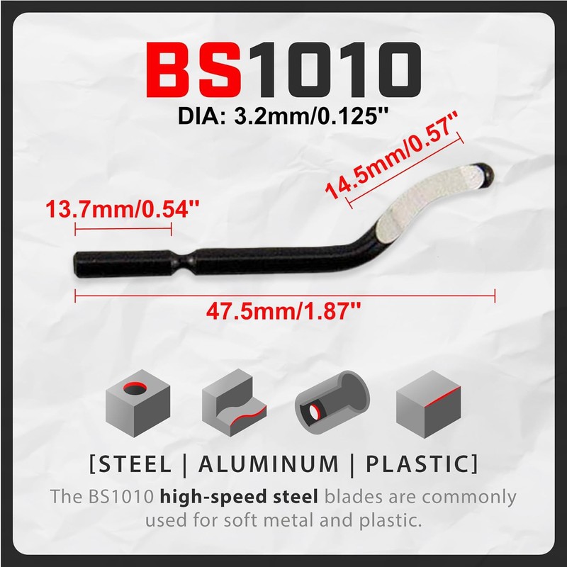 AFA Tooling - Deburring Tool Micro-Polished & Anodized Handle with