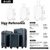 Coolife Luggage Expandable Suitcase set PC ABS TSA Lock Spinner