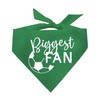 Biggest Fan Soccer Dog Bandana (Green, OS 539)
