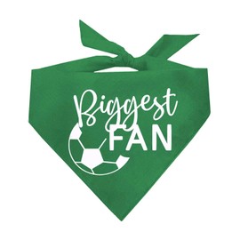 Biggest Fan Soccer Dog Bandana (Green, OS 539)