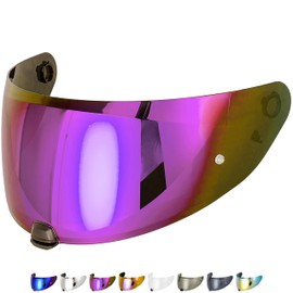 Everalo Compatible with Hjc i70 Visor - i10 - Hj31 - Helmet Visor Hj 31 Pinlock Ready - Anti-Scratch and Anti-Fog (Rainbow)
