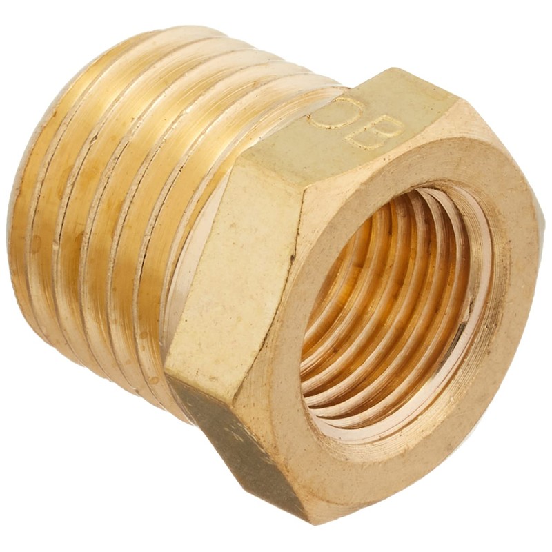 Flowbal Brass Threaded Fitting Bushing GBU-0201-BS 1/4x1/8