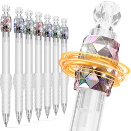 JIMMIDDA 8 Pcs Gel Pens - 0.5mm Fidget Pens Black Ink Fine Point Smooth Writing - Soft Grip Quick-dry Gel Pens for Journaling, Cute School & Office Supplies for Women Men