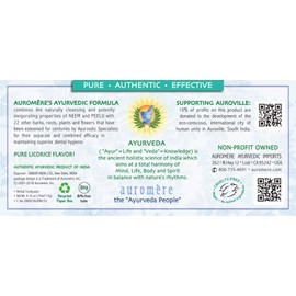 Auromere Ayurvedic Herbal Toothpaste, Mint Free - Vegan, Natural, Non GMO, Fluoride Free, Gluten Free, with Neem & Peelu (4.16 oz), 1 Pack