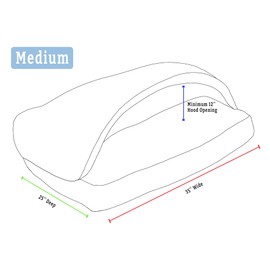 Snoozer Pet Products Luxury Rectangle Cozy Cave, Wag Collection, Medium, Pedigree Storm