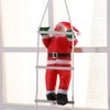 Christmas Pendant Santa Claus Climbing Stairs Decor Xmas Tree Decoration