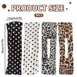 XUKZIMA 4 Stück Haarknoten Maker, Dutt Maker, Simple Braid Maker, Hair Bun Maker, Faule Haar Lockenwickler, Mode Haar Bun Wraps