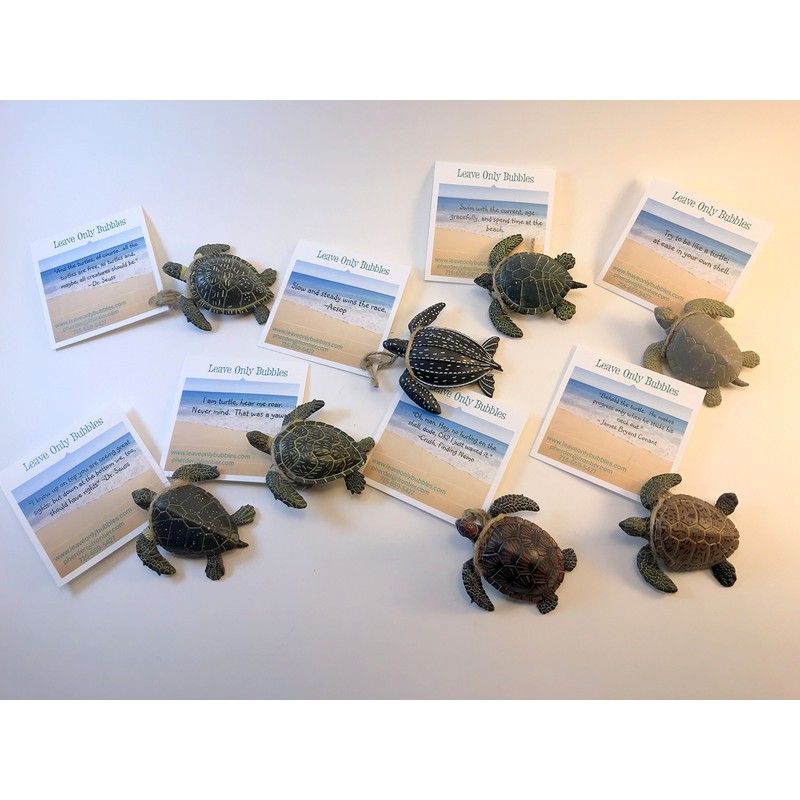 Leave Only Bubbles Collectible Set of sea Turtle Models