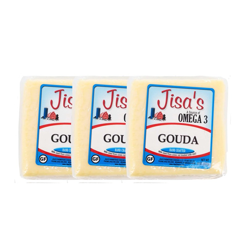 Gouda | 3-Pack | 8 oz Each | Artisan Cheese