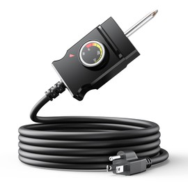 SAYSOLAK Thermostat Control Power Cord for Masterbuilt, Royal Gourmet, Cuisinart Analog Electric Smokers, 6Ft Electric Skillet Cord Replacement Fits Most Grill/Griddle/Smoker/Skillet Heating Element