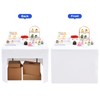 Wolkemer 2 Pack Open Back Fitted Tablecloth Square 34x34 Inch,