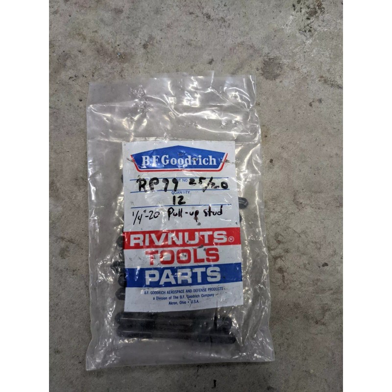 rivtnut Rivnut RP99-2520 Tool Part 1/4-20 Pull Stud NOS