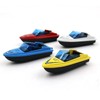 LOVIVER Mini Motorboat Model, Alloy Simulation Speedboat Educational Toy, Micro
