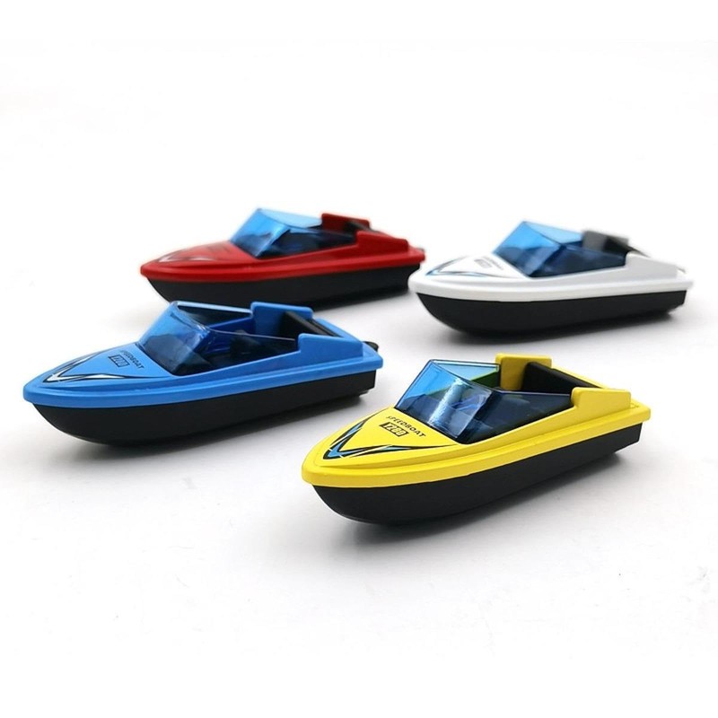 LOVIVER Mini Motorboat Model, Alloy Simulation Speedboat Educational Toy, Micro