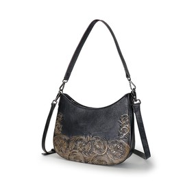 Shoulder Bag Women Crossbody Bag Genuine Leather Satchel Handbags Top Handle Purse Black