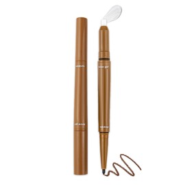 2-in-1 Eyebrow Pen & Brow Freeze Gel: Sketch, Define & Set - Waterproof, Smudge-Proof, Long-Lasting Definition, Eyebrow Crayon Pomade + Clear Eyebrow Wax Pencil, Brow Lift for Natural Look-Light Brown