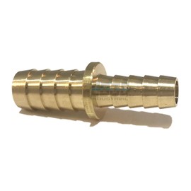EDGE INDUSTRIAL 1/2" X 3/8" HOSE ID BRASS BARB REDUCER SPLICER FITTING FUEL/AIR/WATER/OIL/GAS/WOG (QTY 1) (QTY 01)