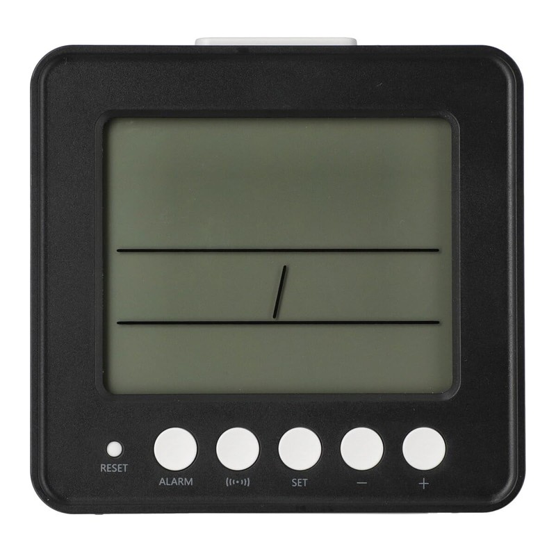 Nitori Radio Digital Table Clock 003SL Black NITORI 8172792