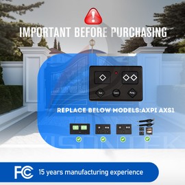 3 for AXP1 AXS1 Premium Gate Opener Remote, 3-Year Warranty