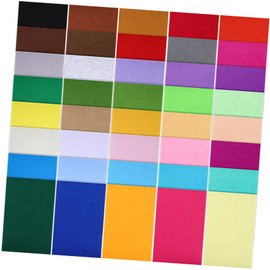 jojofuny 40 Pcs Craft Felt Sheets Assorted Colours Thick Fabric for Sewing DIY Projects Patchwork and Crafting Easy to Cut and Stitch for Creative Projects