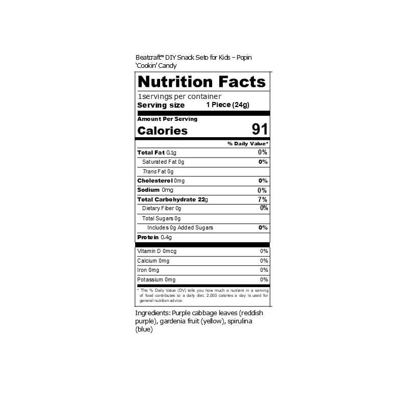 Beatcraft™ DIY Snack Set for Kids - Popin 'Cookin' Candy