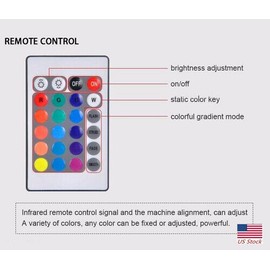 Unbranded RGB LED Car Interior Atmosphere Strip Lights Decor Lamp Accessories with Remote