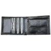 Men's Black Large Smart Designed Genuine Leather Wallet