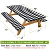 Picnic Table Cover with Bench Covers Camping Essentials Waterproof Windproof