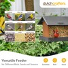 DutchCrafters Poly Hanging Hopper Bird Feeder, Large Hanging Bird Feeder