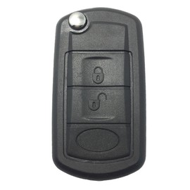 Replacement Key Fob Case Shell Fit for Land Rover Discovery LR3 Range Rover Sport Flip Folding Keyless Entry Remote Car Key Fob Cover with Uncut Blade Blank