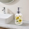 Topadorn 17 Oz Glass Soap Dispenser with Rust Proof Stainless